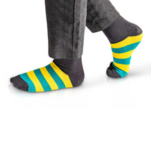 Load image into Gallery viewer, Back to School Sneaky Grey Bamboo Socks
