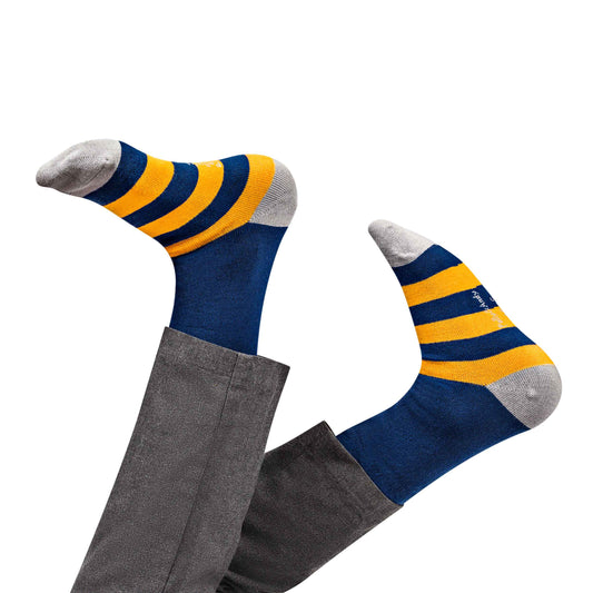 Back to School Sneaky Navy Bamboo Socks