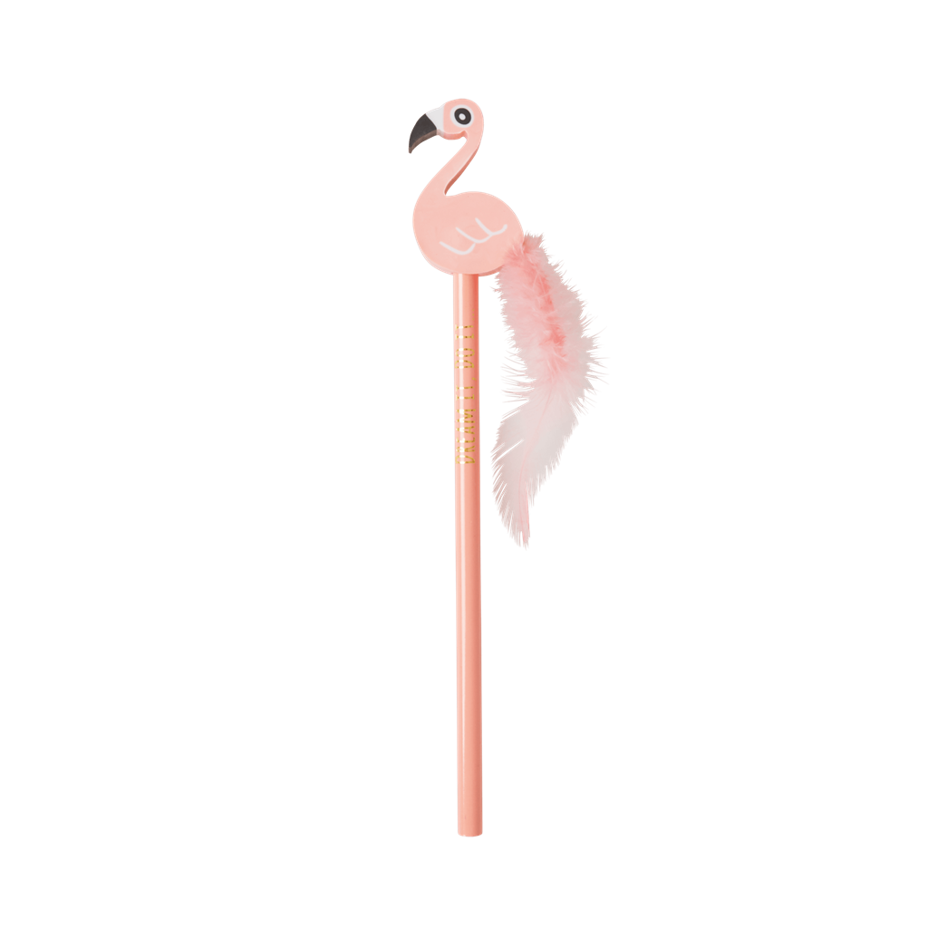 Flamingo Pencil and Eraser