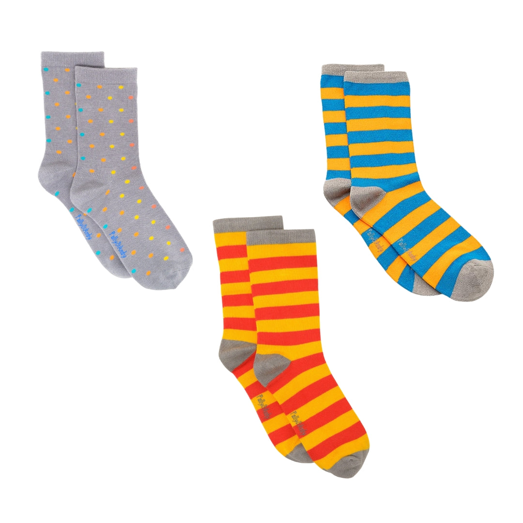 Gift Box - Set of 3 Bamboo Socks (Adult UK 10 - 13)