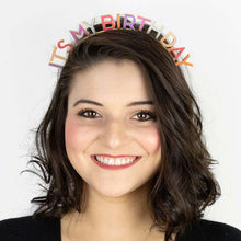 Load image into Gallery viewer, Rose Pink &#39;It&#39;s My Birthday&#39; Headband
