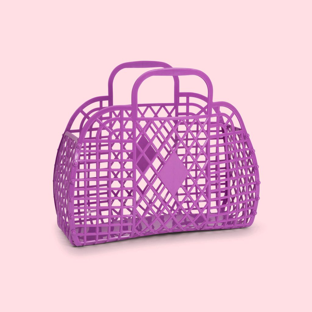 Retro Basket Jelly Bag - Small Purple