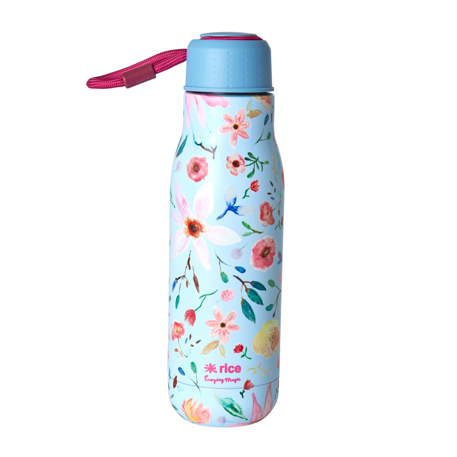 Stainless Steel Drinking Bottle by Rice - Selma Flower Print