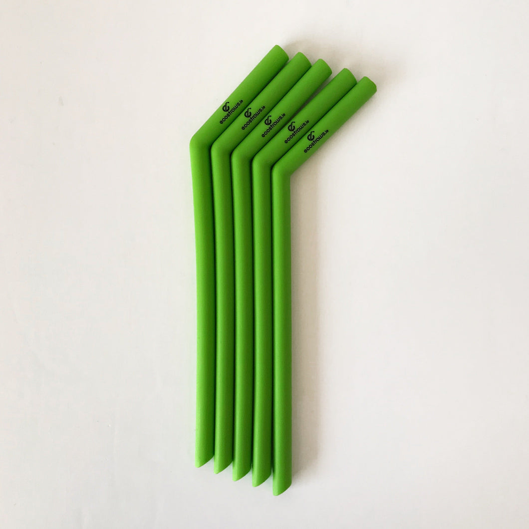 Silicone Straw Green