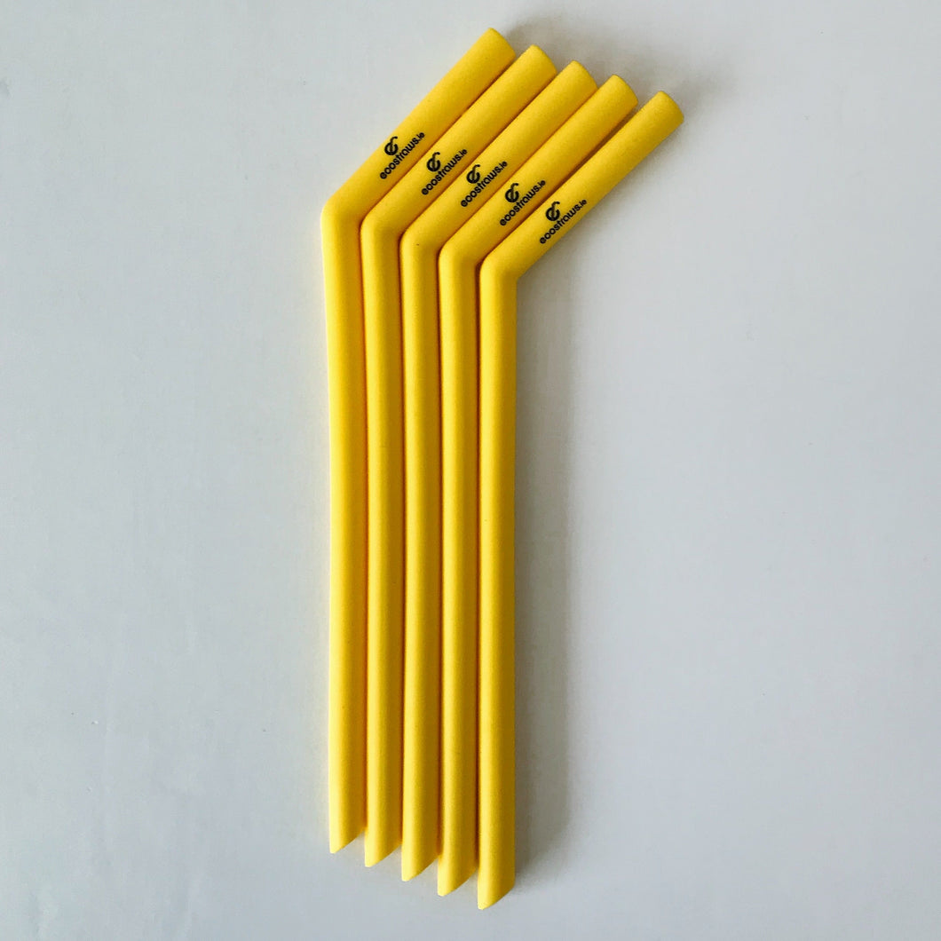 Silicone Straw Yellow