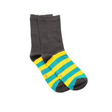 Load image into Gallery viewer, Back to School Sneaky Grey Bamboo Socks
