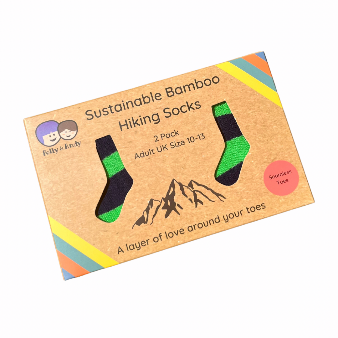 Hiking Bamboo Sock Gift Box - Set of 2 (Adult UK Size 10-13 / EU 44-47)