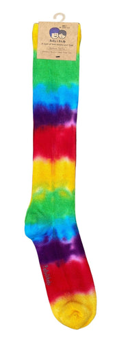 Knee high bamboo tie dye sock