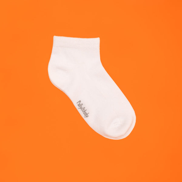 Ankle - Bamboo White Seamless Sock
