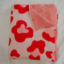 Load image into Gallery viewer, Pink Leopard Oversized Woven Blanket
